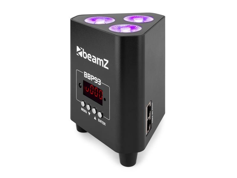 BeamZ Bodenstrahler BBP93 Uplight Par Akkubetriebener LED-Bodenstrahler 3x 10W