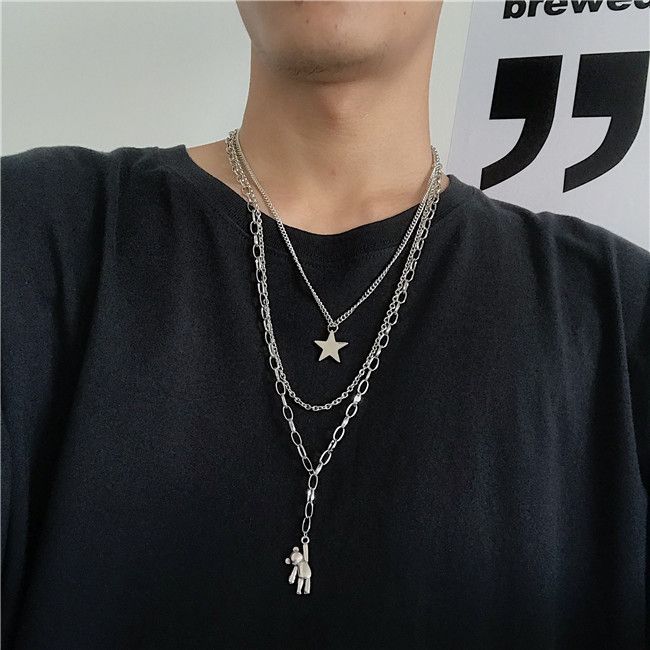 Malnia Home - Ster hanger ketting / Beer hanger ketting / Ketting / Set