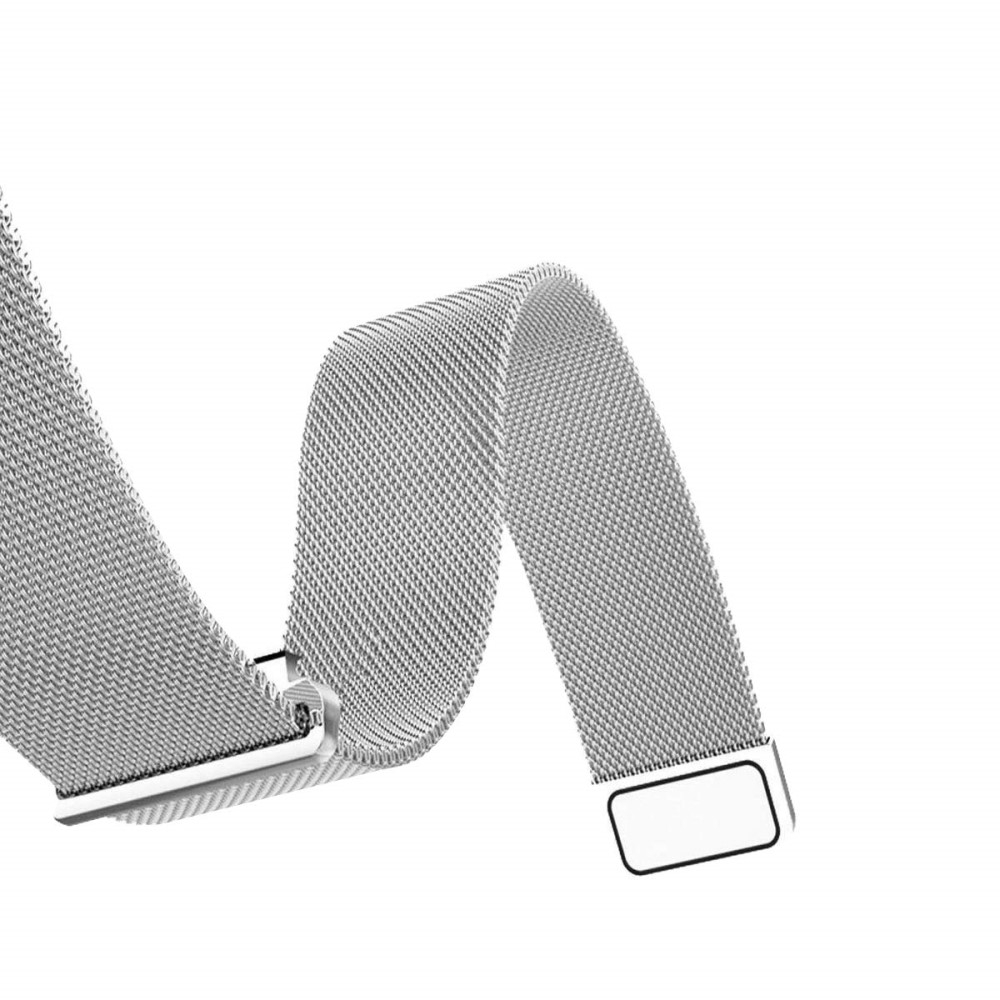 Fitbit Inspire 2 / Inspire HR / Inspire Edelstahl Magnet Armband Milanaise (Gelenkumfang 170-230mm) -  Silber
