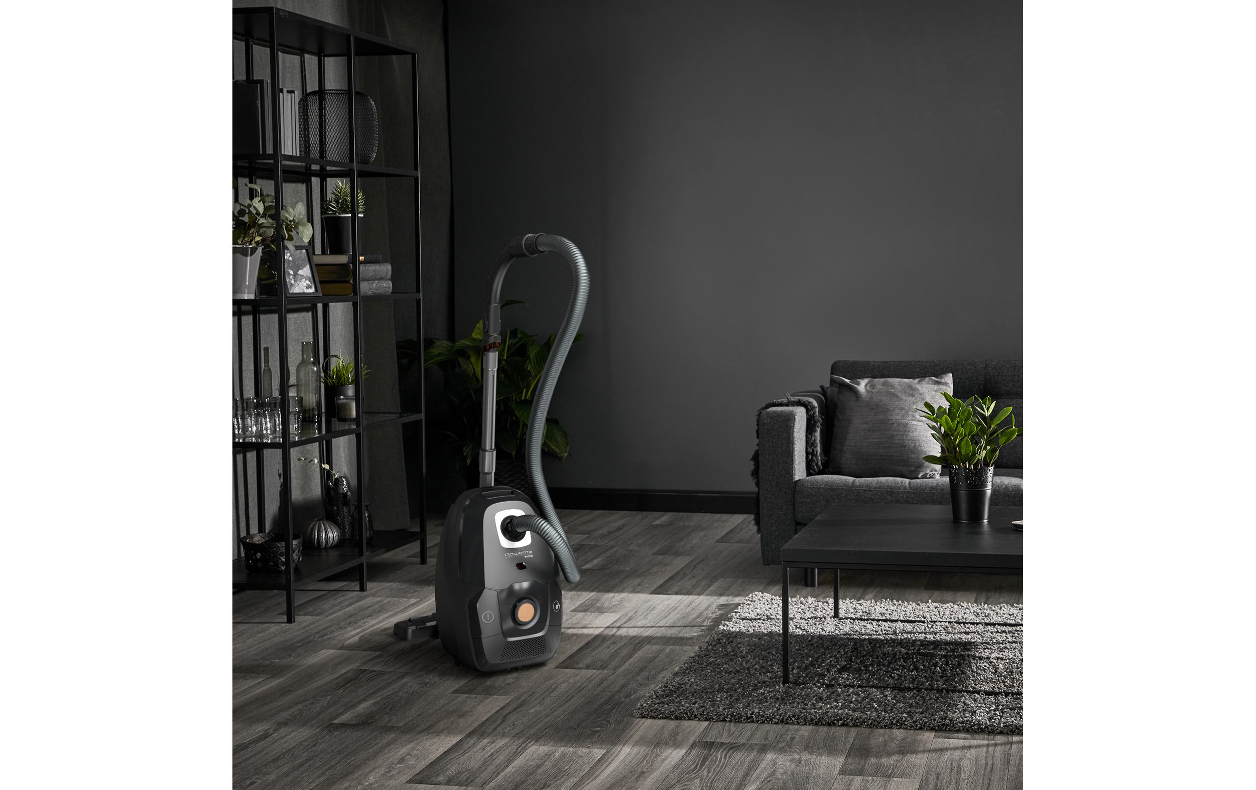Bodenstaubsauger Green Force Effitech Schwarz<br>Staubsauger mit Beutel und Zubehör