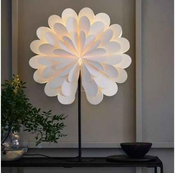Markslöjd - MARAVILLA - Kerst Decoratie - Wit/Zwart - 68 cm - 1xE14/25W/230V