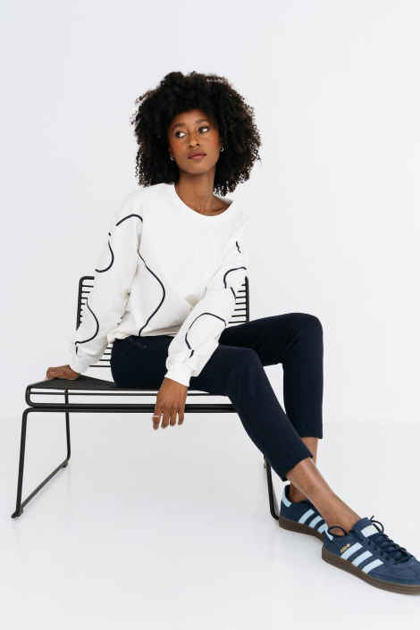 Zizo blauwe dames broek