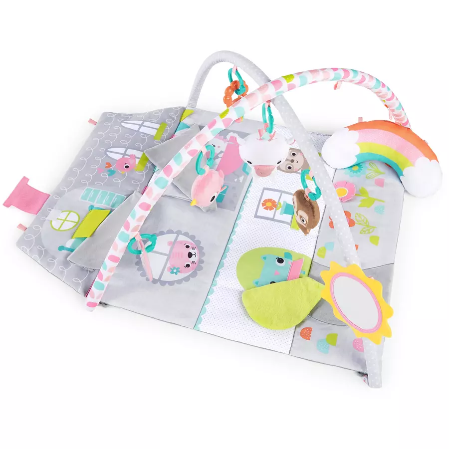 Bright Starts Puppenhaus Spieldecke mit Spielbogen