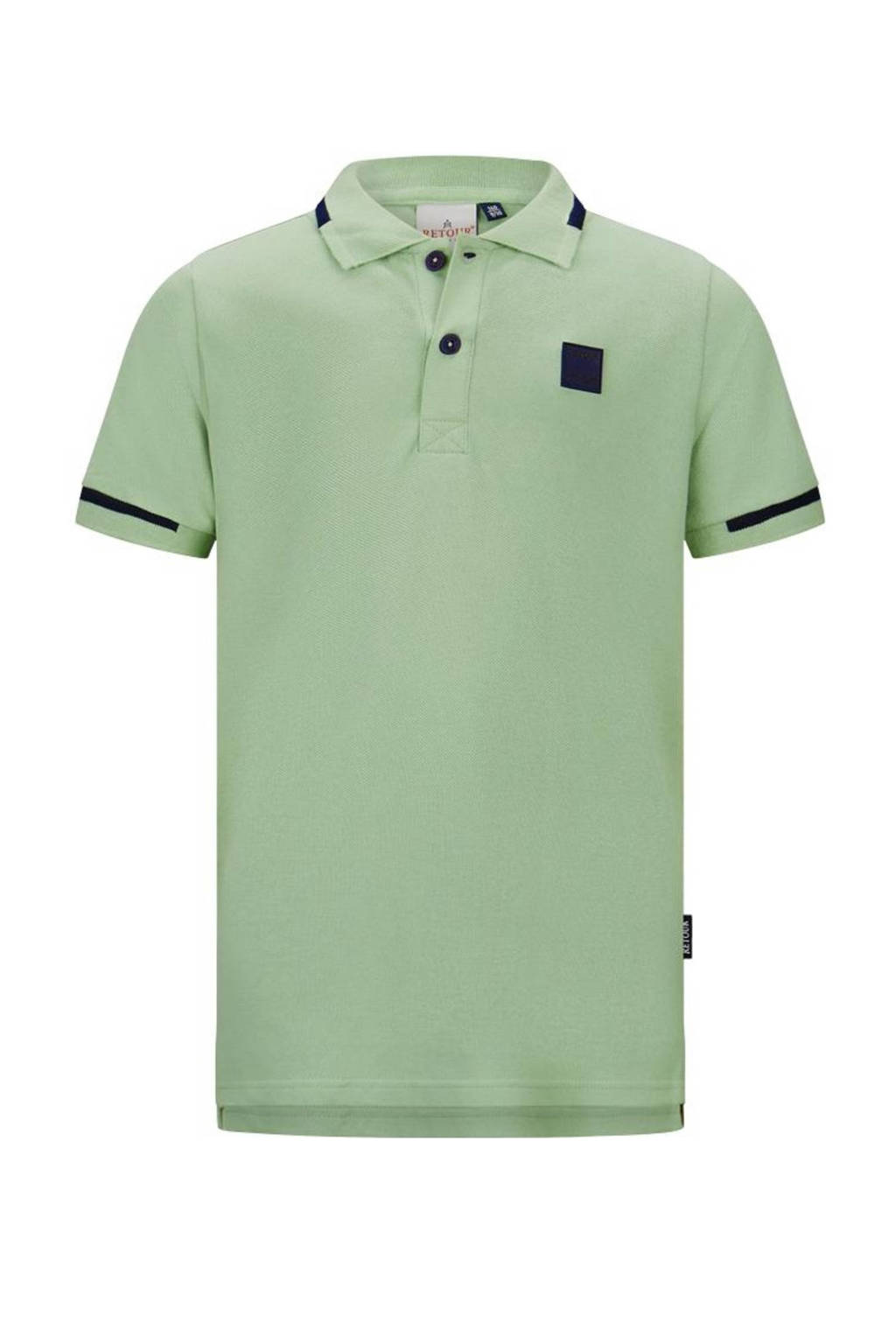 Retour Jeans polo Lucas zachtgroen
