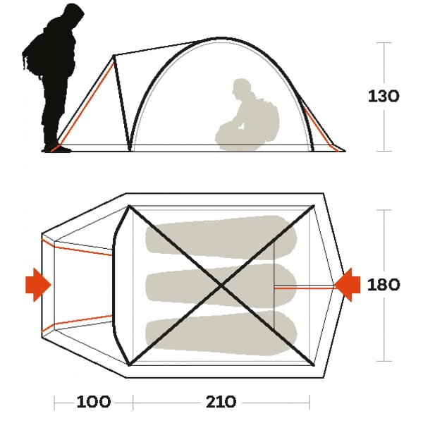 Tente bivouac FERRINO TENERE 3