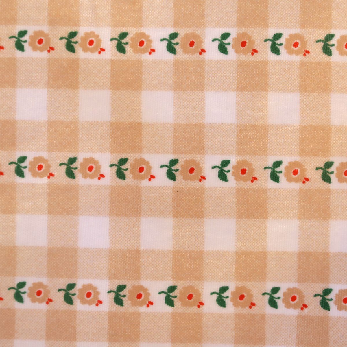 Toile cirée vichy fleurs vintage Maison Suzanne