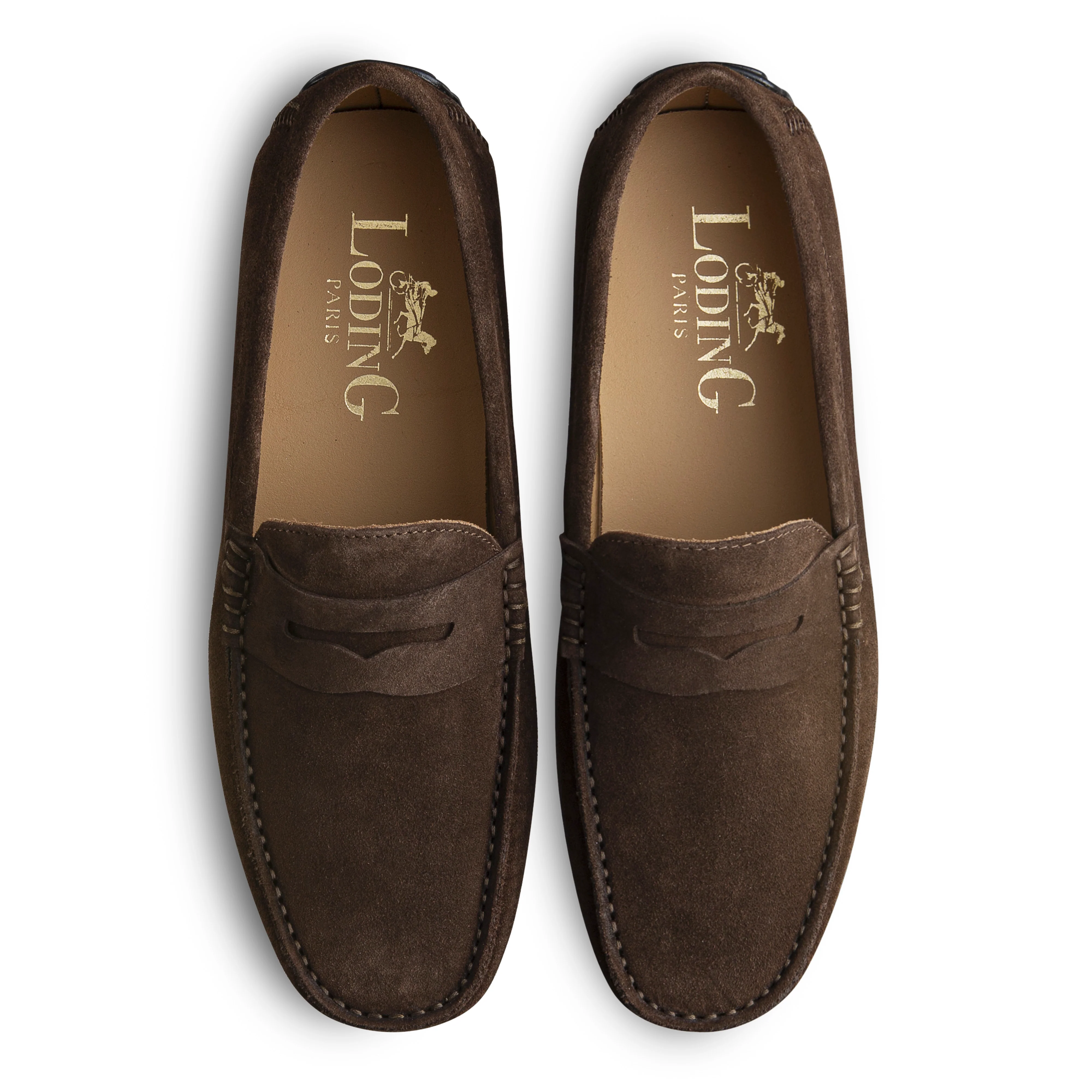Mocassin driver d'été pour homme velours marron Fiorano 700