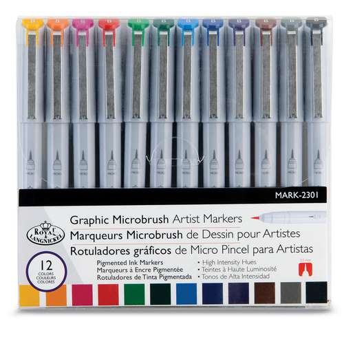 Royal & Langnickel Graphic Microbrush Künstlerstifte-Set