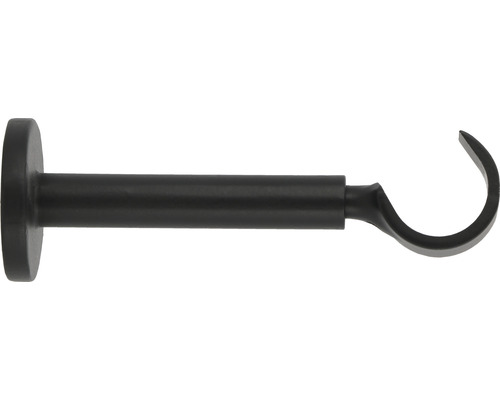 Uitschuifbare enkelsporige beugel voor Loft & Premium Black Line, zwart, Ø 20/28 mm, lengte 11,5-15 cm, 1 st.