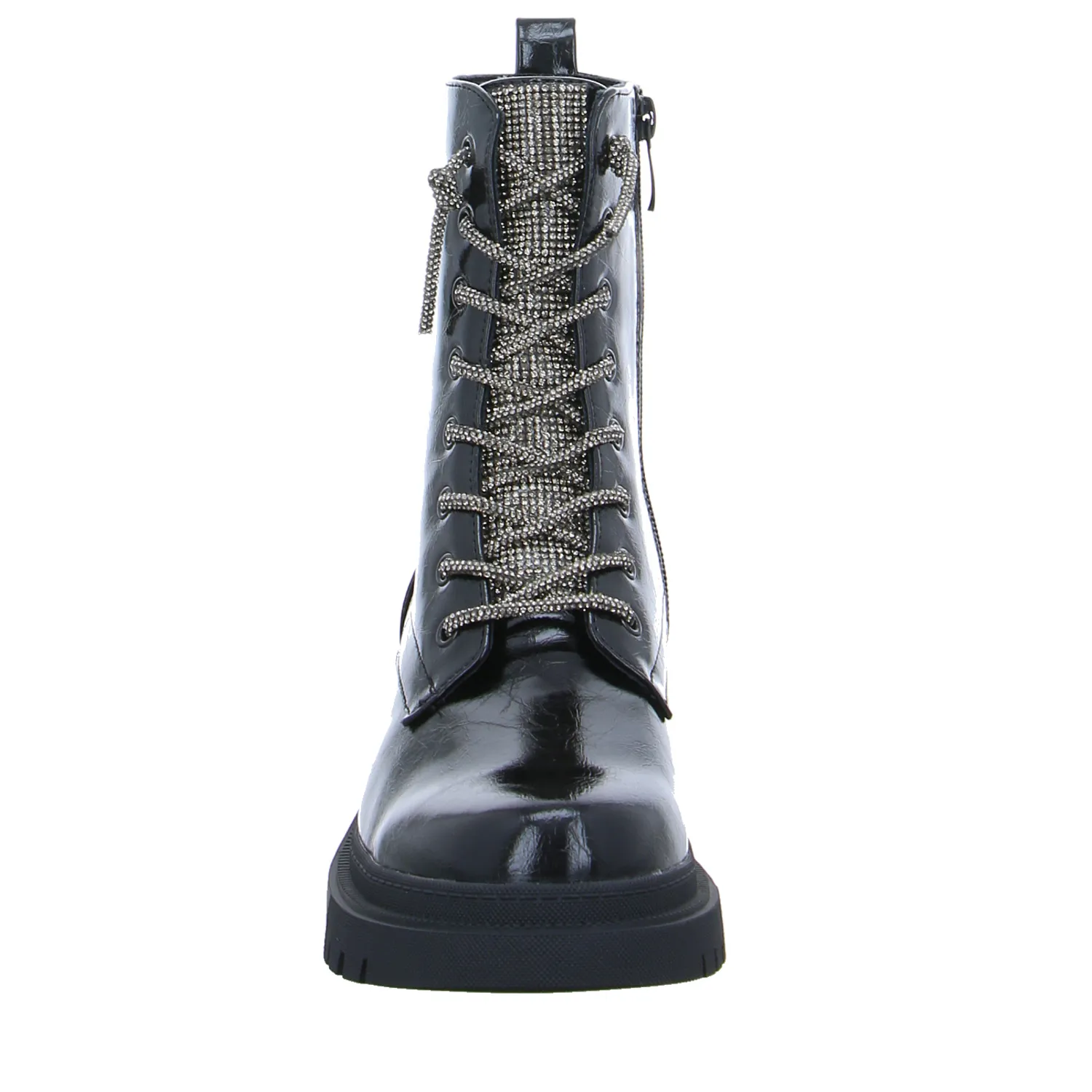 LA STRADA Boot Schwarz Lederimitat