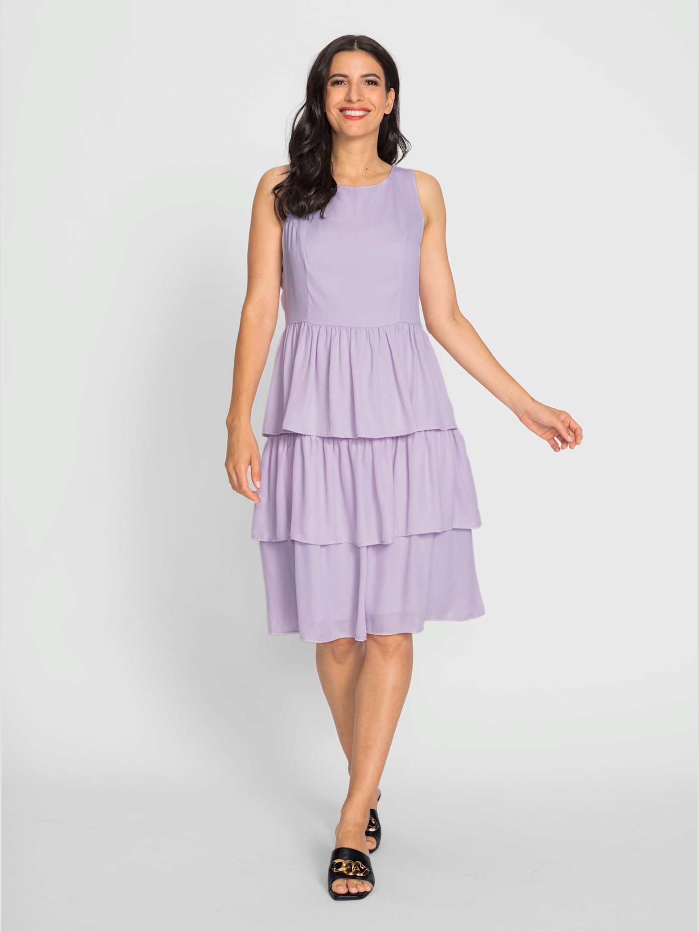 Robe superbe jupe à volants