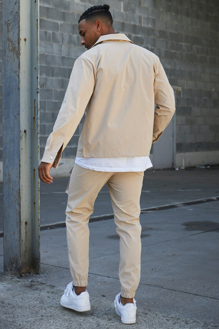 Ensemble 2 pièces veste + pantalon beige