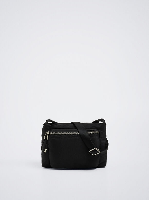 Bolsa Bandolera De Nylon - Preto