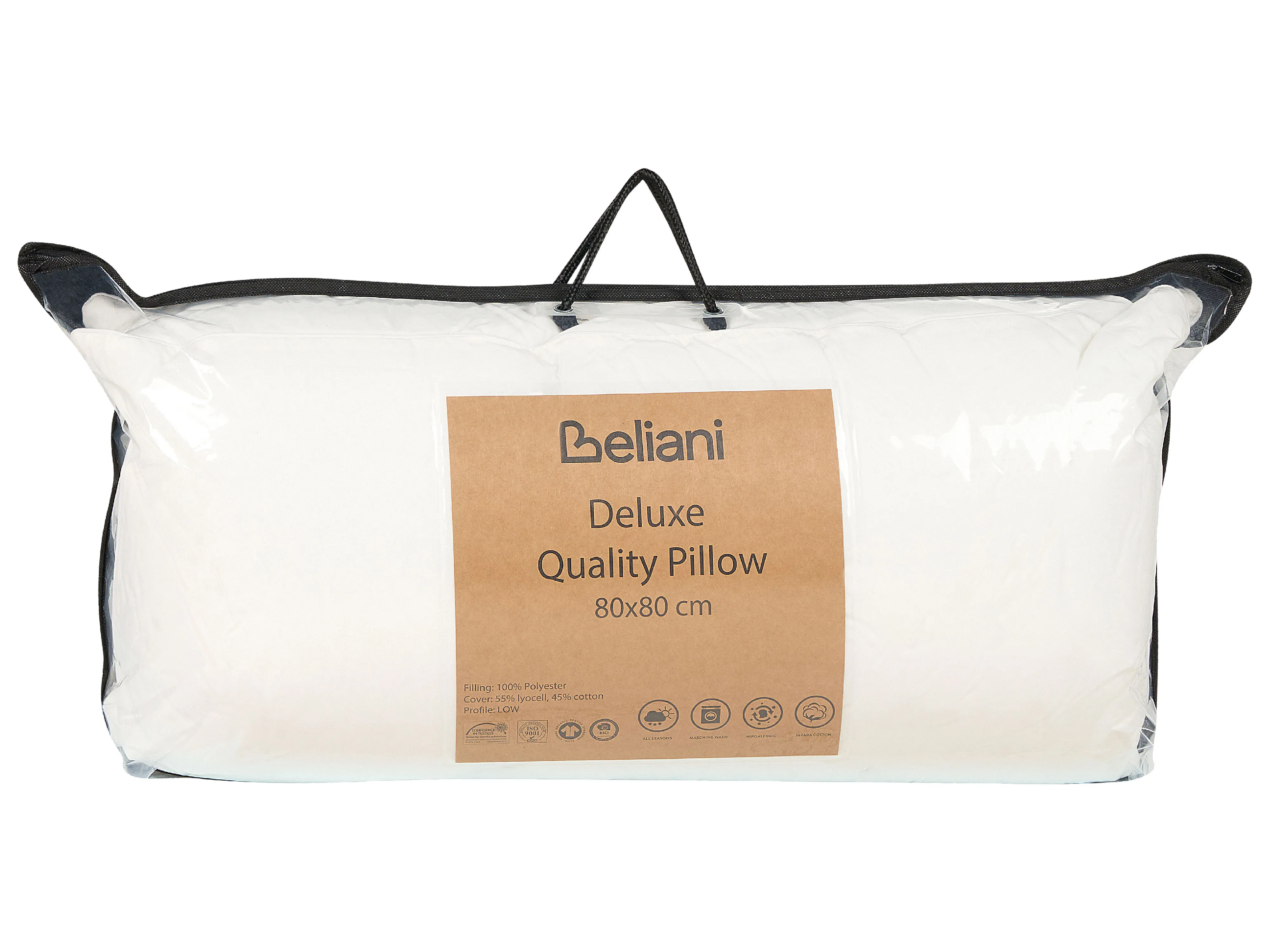 Set van 2 kussens TRIGLAV Laag Polyester 80 x 80 cm Wit