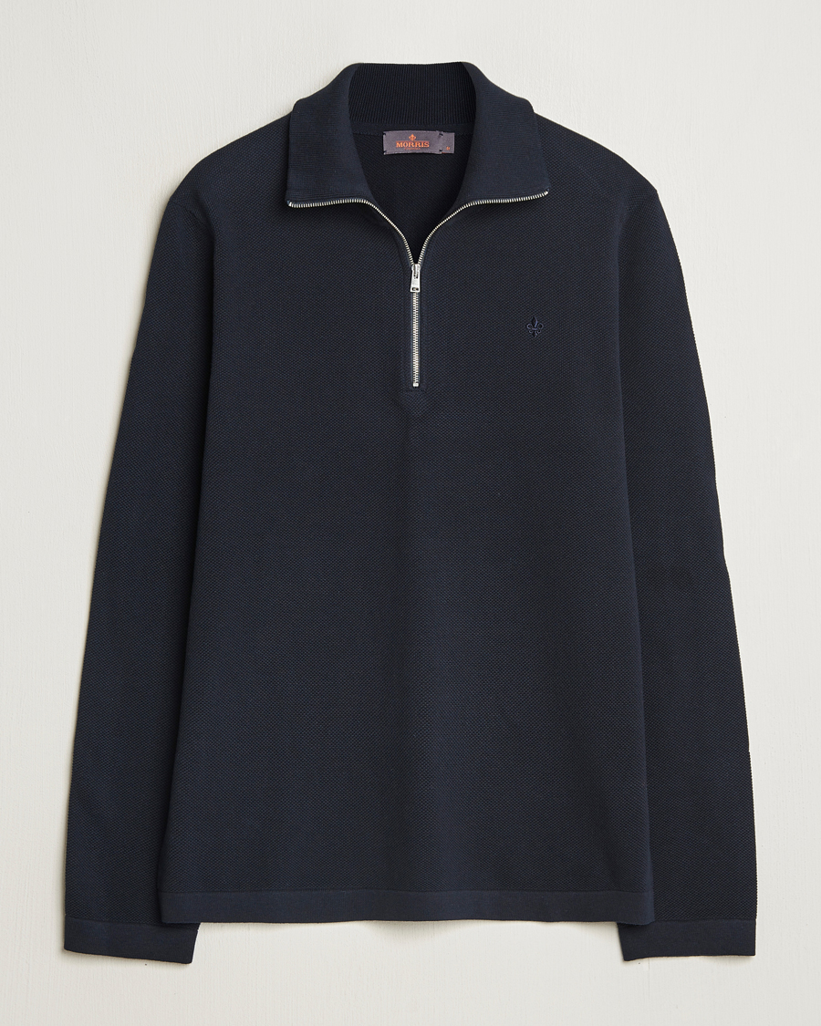 Morris Jake Cotton Half Zip Navy