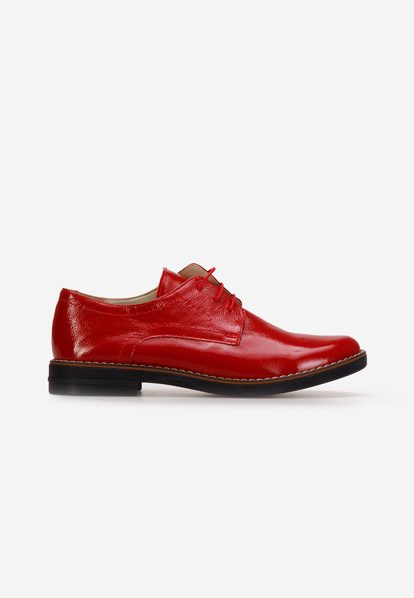 Chaussures derby en cuir rouges Otivera V3