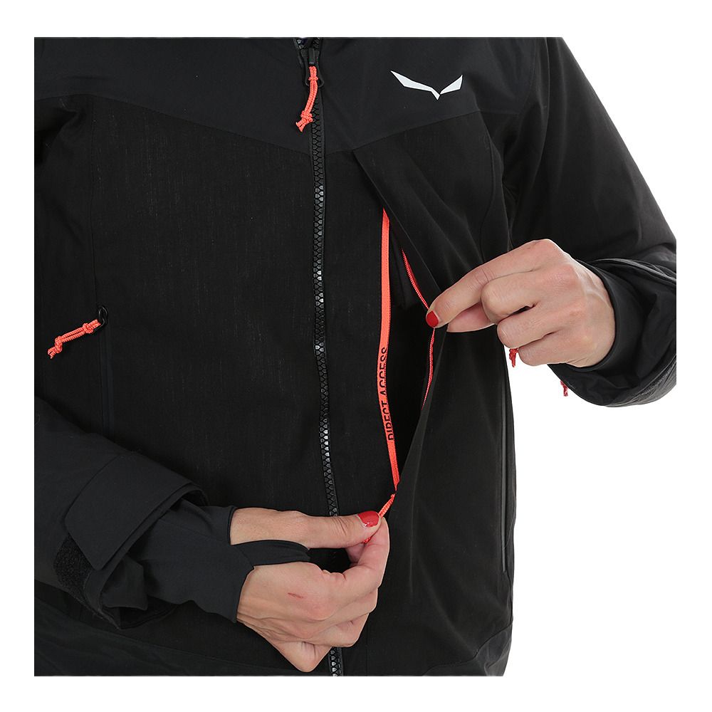 Salewa SELLA 2L PTX/TWR - Veste ski Femme black out