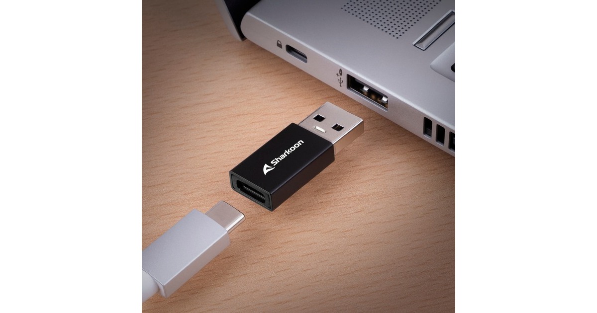 SharkoonOfficePal USB-C Adapters  (Zwart)