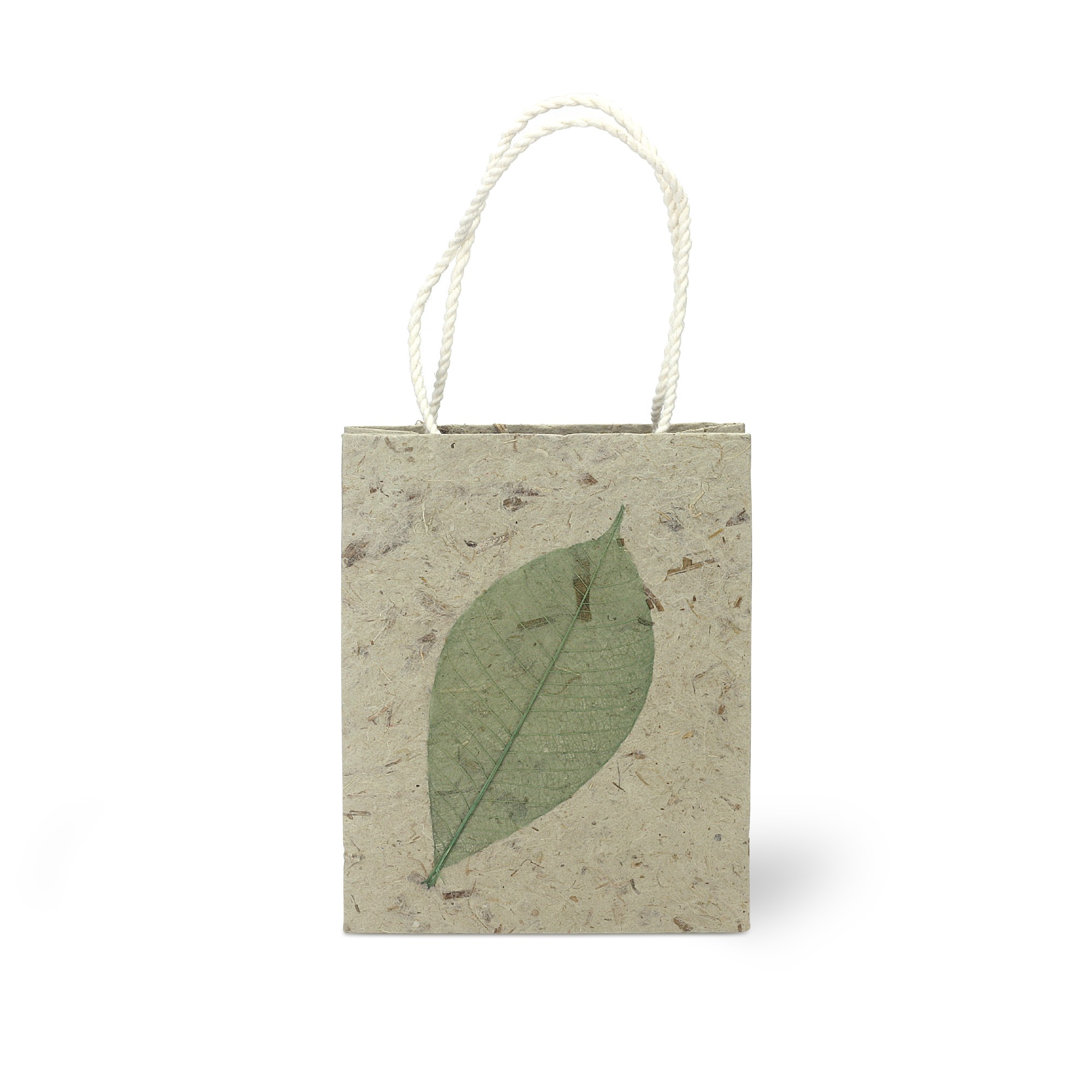 Tasche aus handgeschöpftem Papier, grün, H 16 cm, B 11,5 cm, L 5 cm günstig bestellen