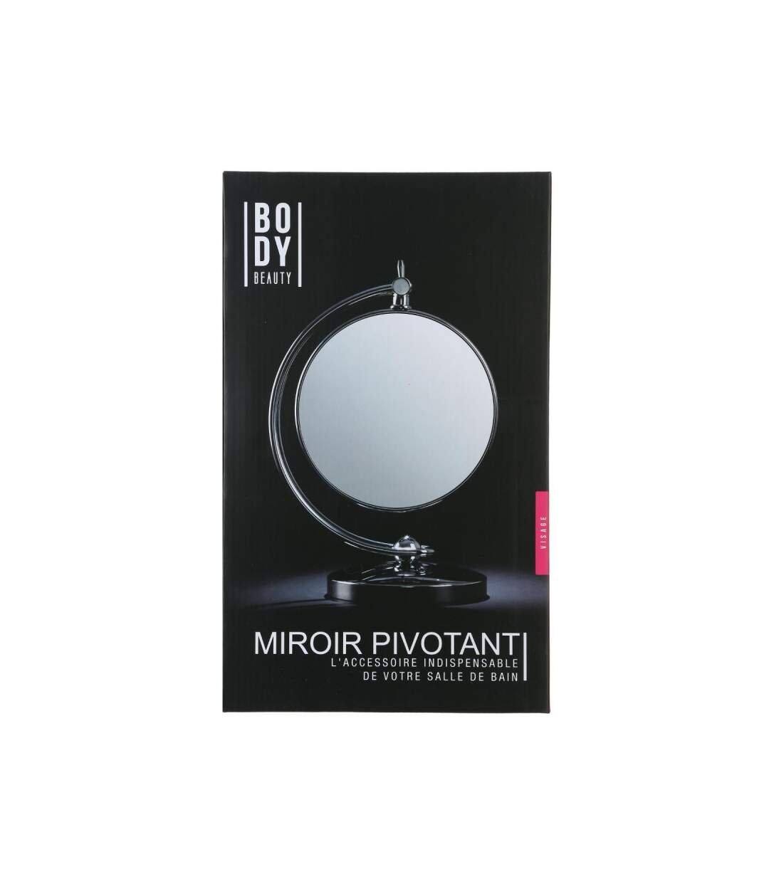 Miroir à Poser Pivotant Double Face Argent