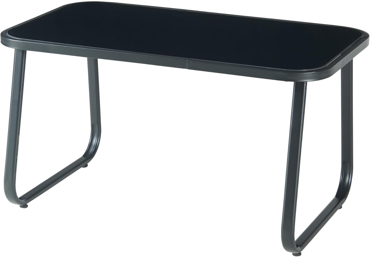 casa.pro Gartenmöbel-Set Anzi 4-TLG. Outdoor Sitzgruppe Schwarz Balkonmöbel Set aus 1 Tisch, 1 Bank, 2 Stühle Terrasse Loungemöbelset wetterfest