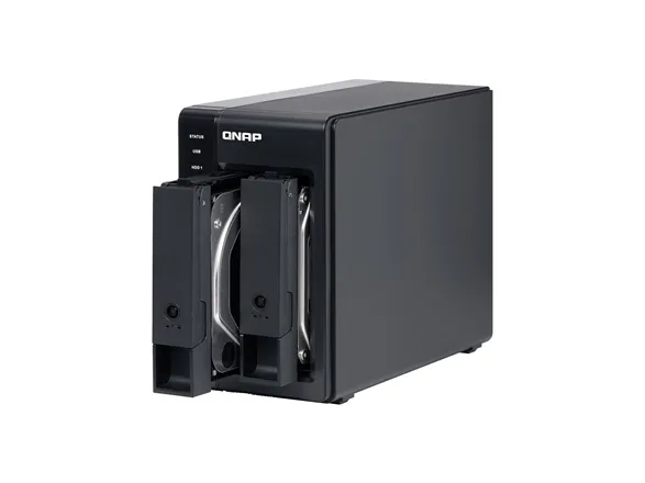 QNAP TR-002 - Harddisk-array - 2 bays (SATA-600) - USB 3.1 Gen 2 (ekstern)
