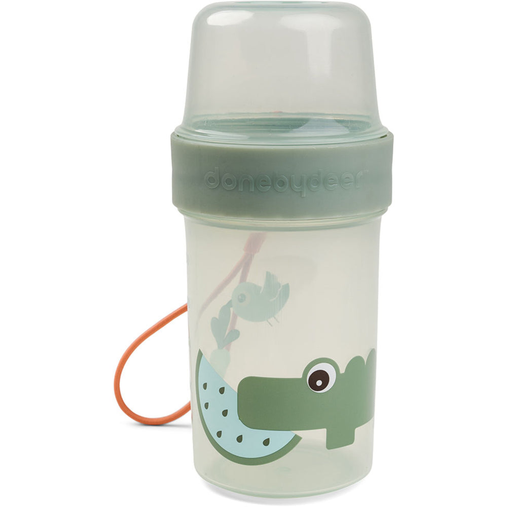 Køb DonebyDeer Green To Go 2-Way Snackbøtte L Croco