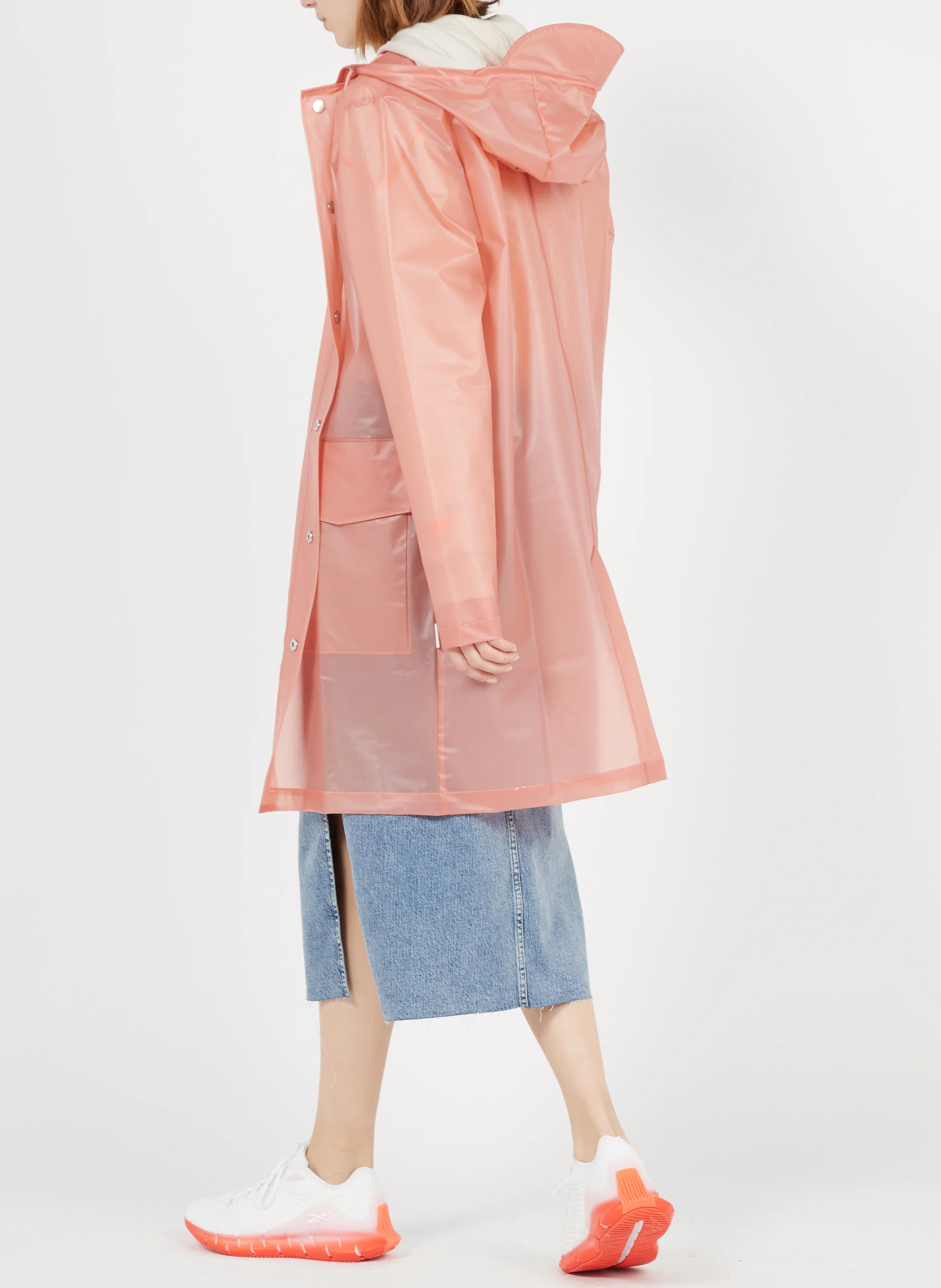 Coupe-vent à capuche imperméable | Orange