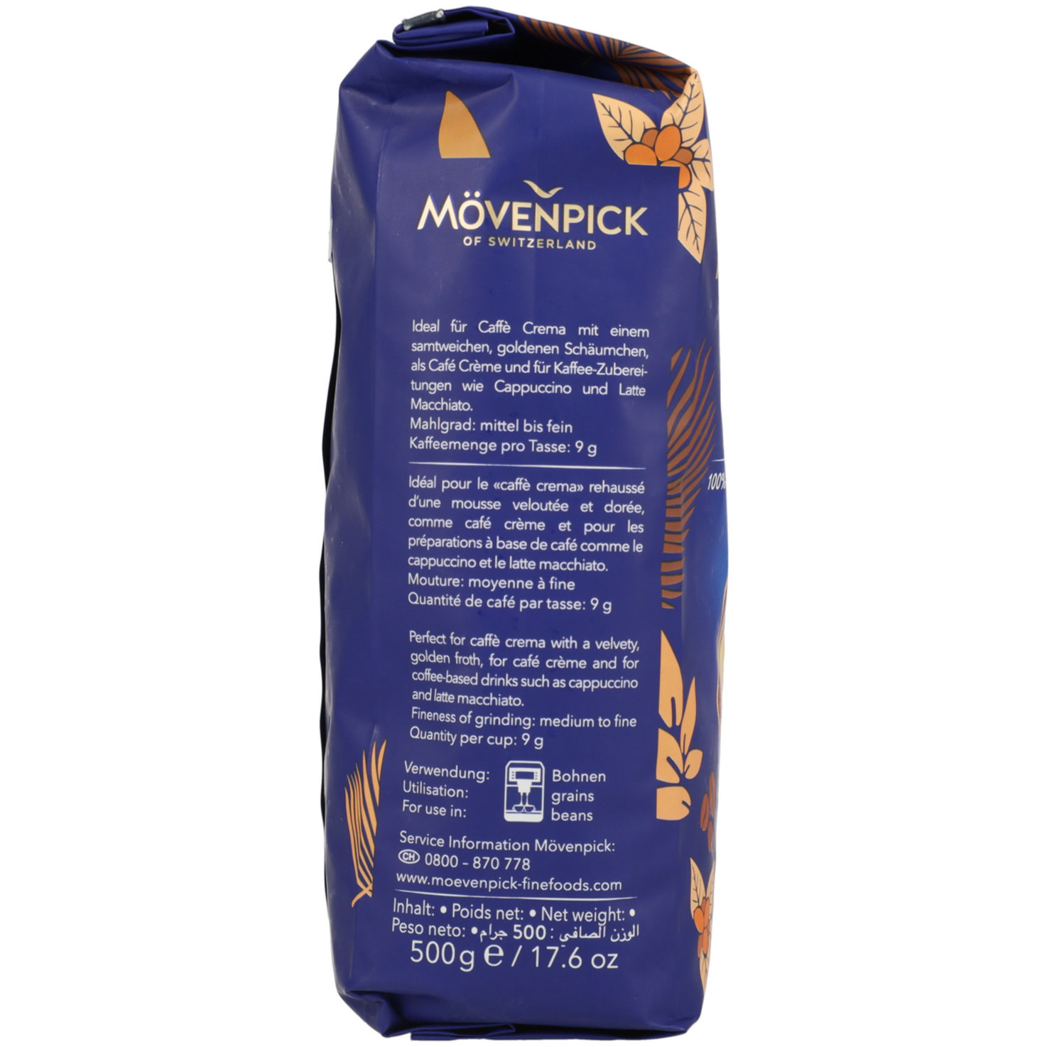 Mövenpick Caffè Crema Bohnenkaffee