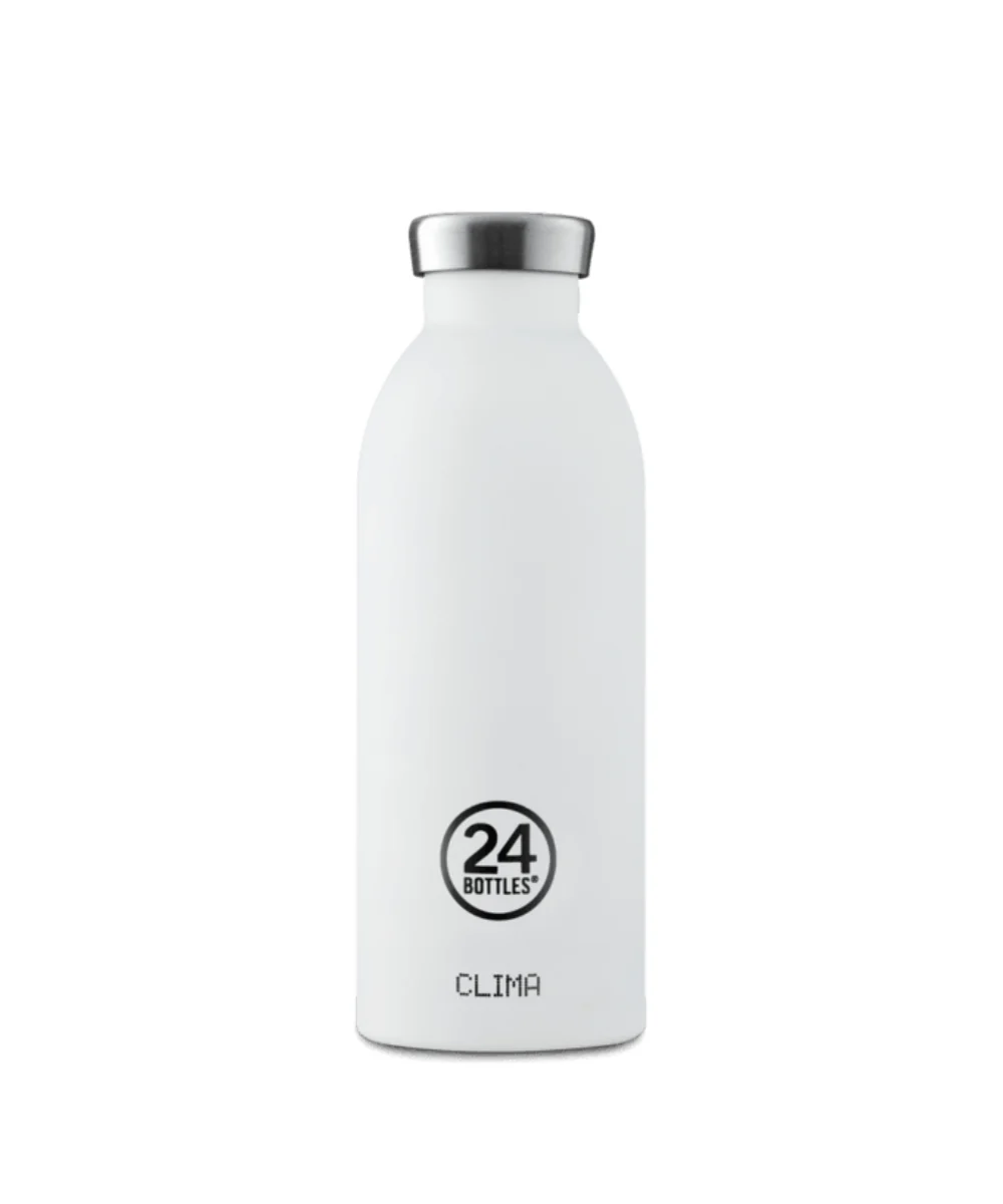 24Bottles  Clima flaske Stone Finish, Ice White -  850 ml.
