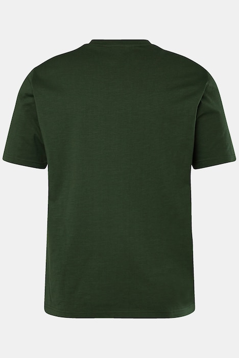 T-Shirt, Halbarm, Vintage Brustprint, bis 8XL