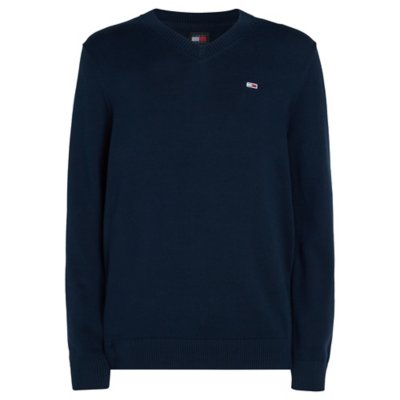 Pull homme Col V Kaki TOMMY HILFIGER