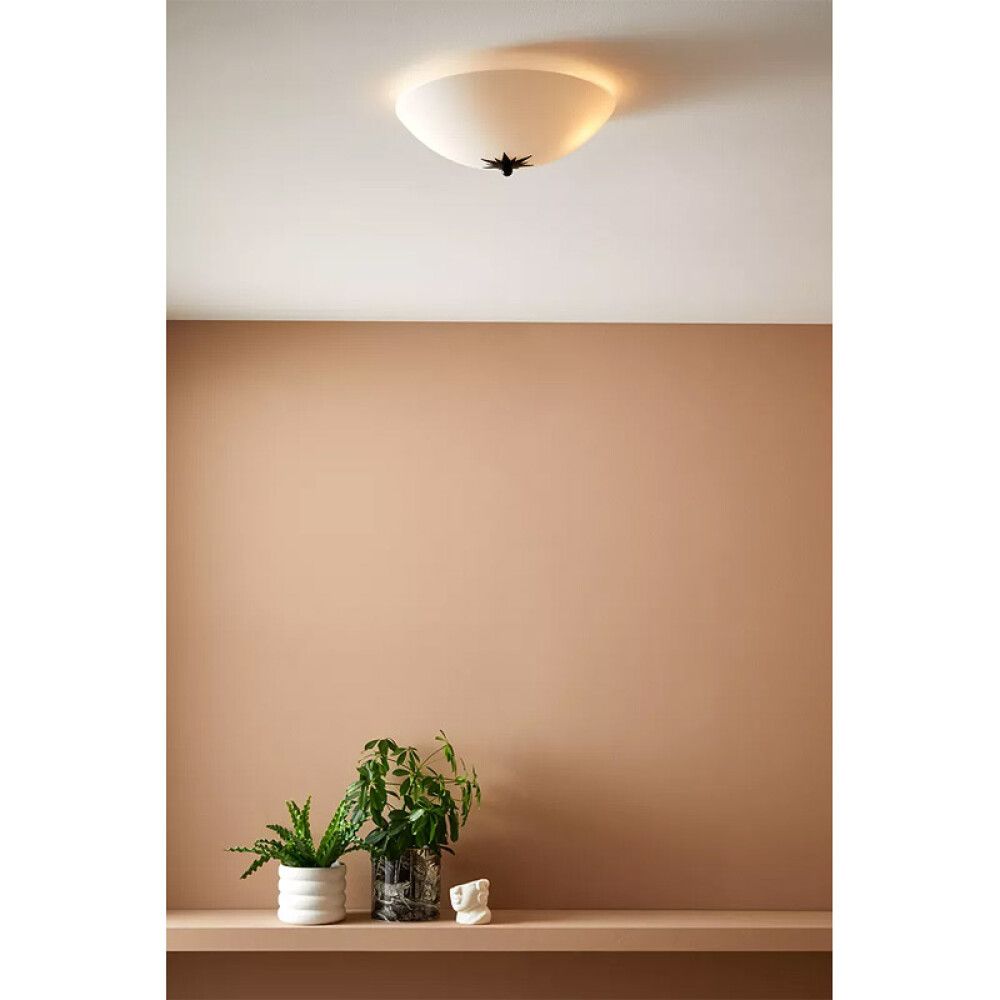PLAFOND MARKSLÖJD ROSE 35CM HVIT/SVART