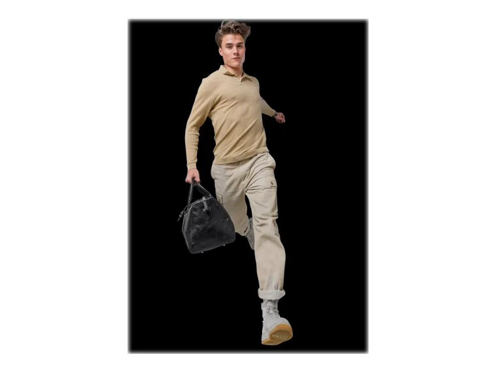 dbramante1928 Kastrup 2 - Weekender - pose - fuldnarvet læder - sort