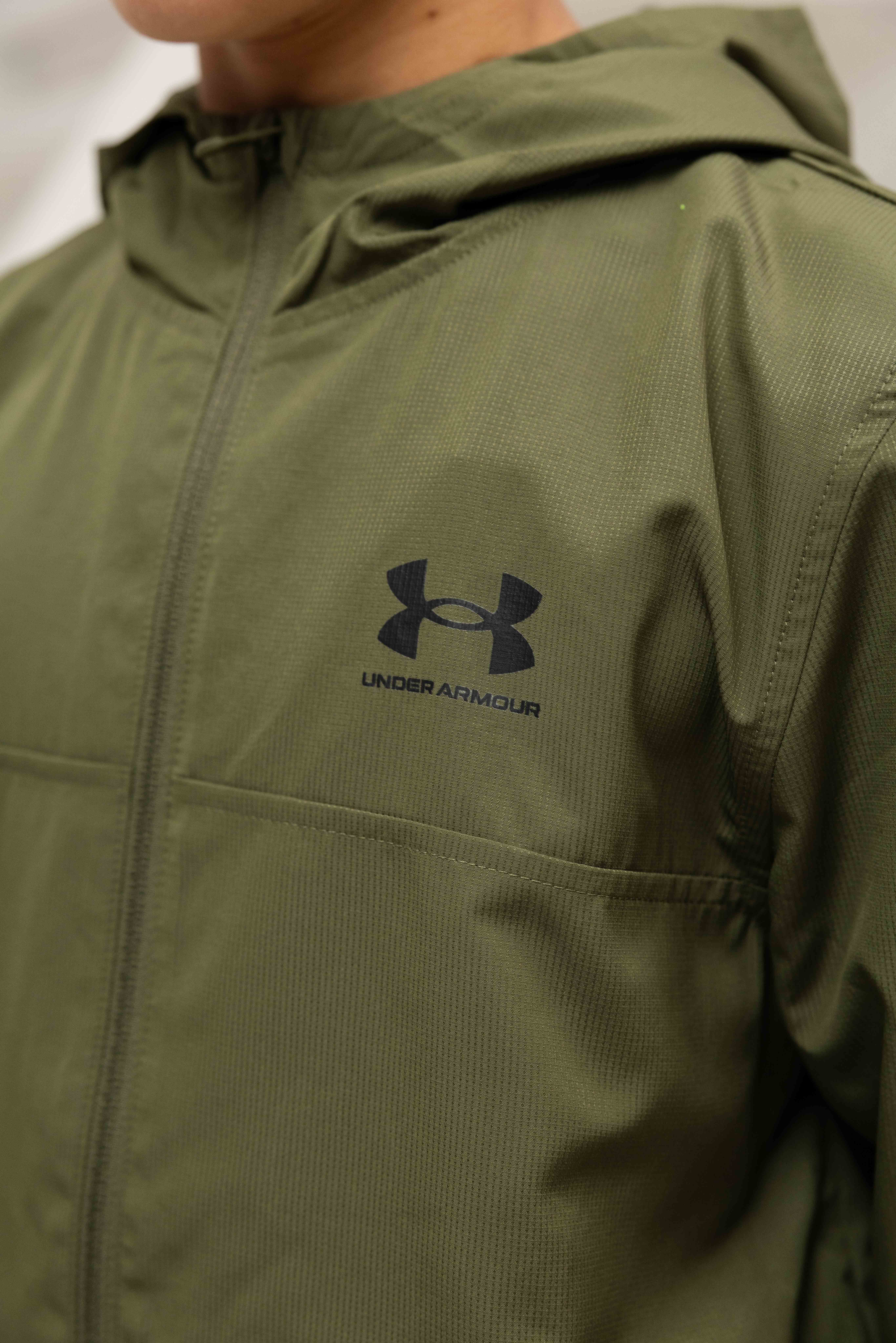 Under Armour Rival Woven Windbreaker Heren Groen