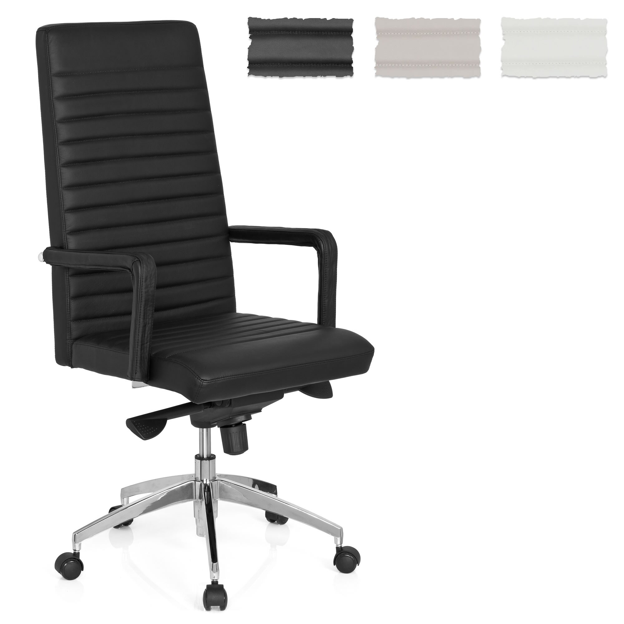 Profi Chefsessel LENGA Leder mit Armlehnen hjh OFFICE