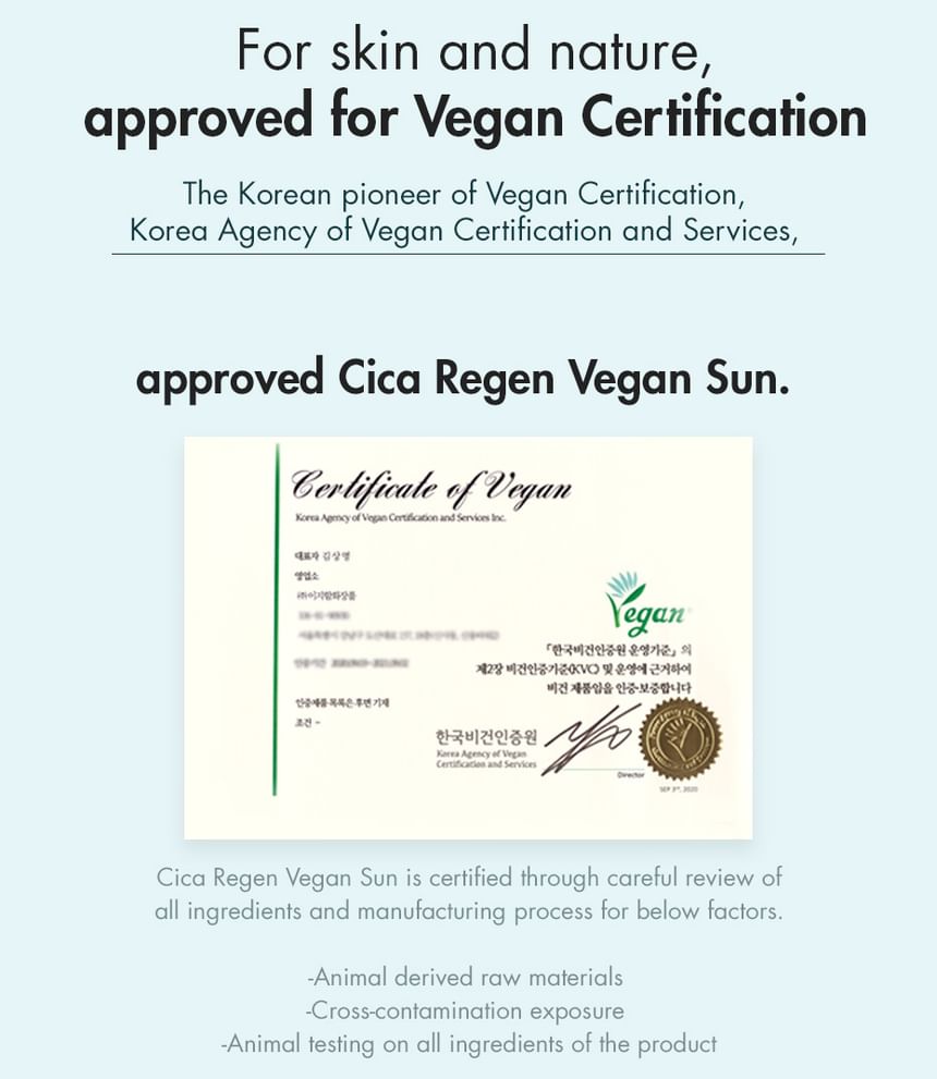 Dr. Ceuracle - Cica Regen Vegan Sun Set