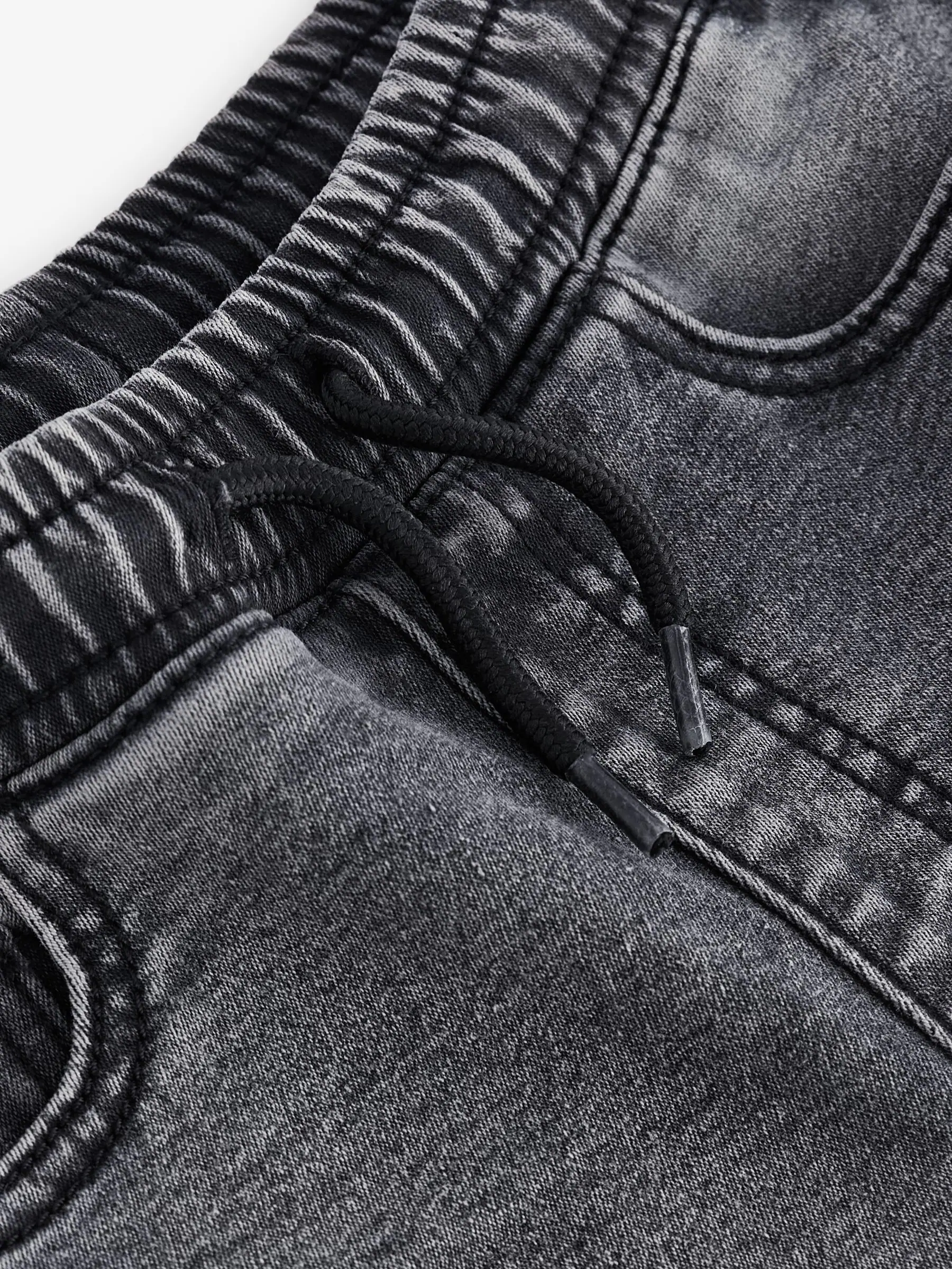 Grijs - Jeans met stretch en elastische taille (3-16 jr)