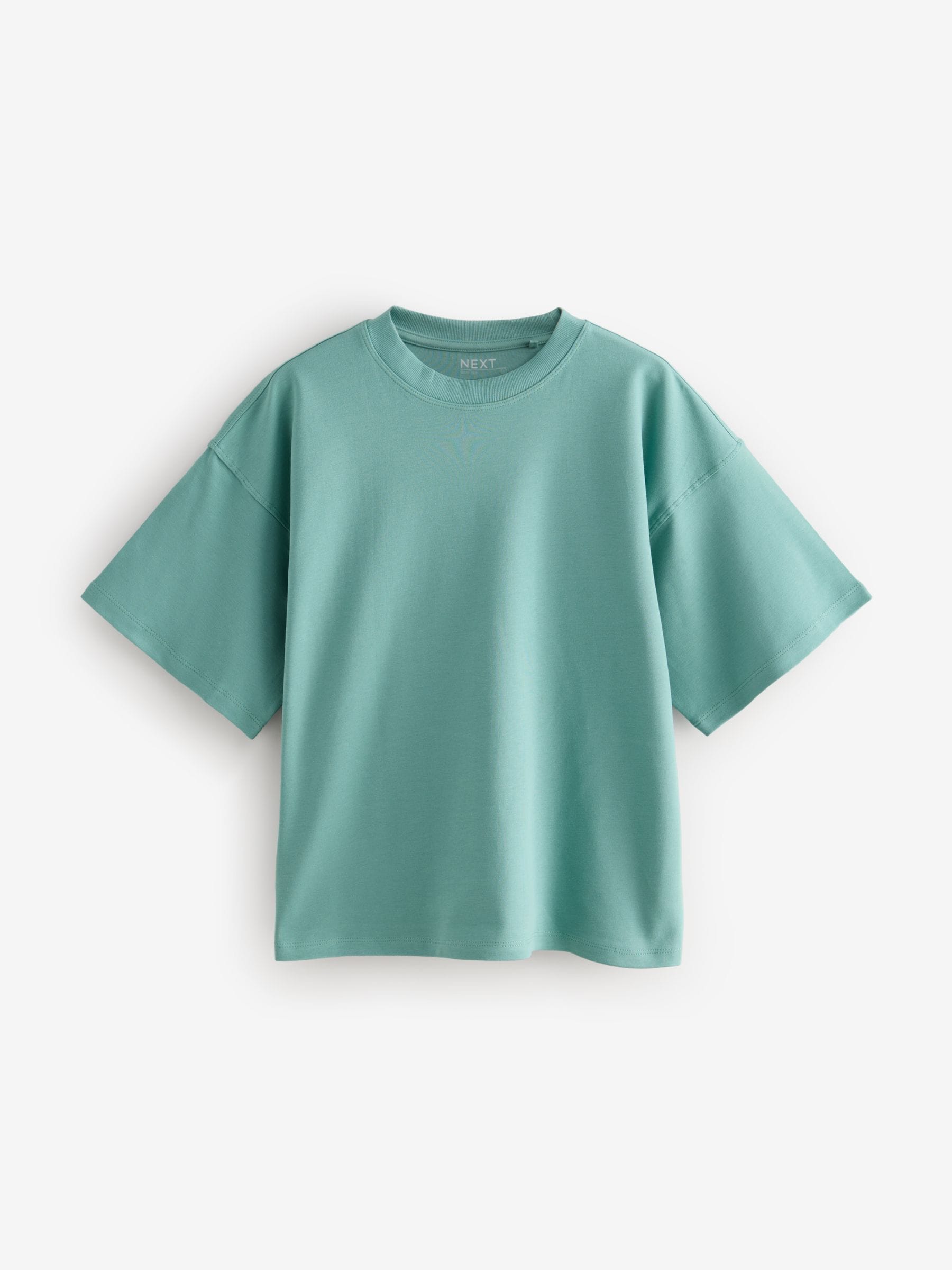 Multi - Verpakking van 5 100% katoenen boxy T-shirts met korte mouwen