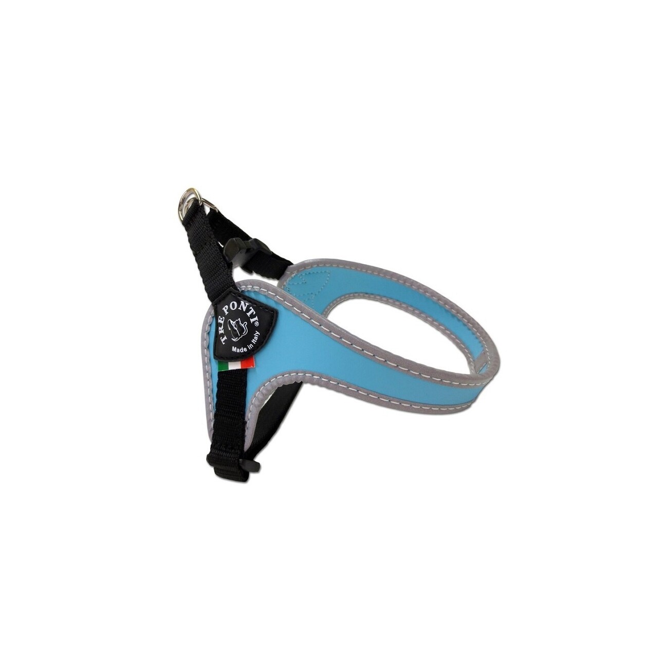 Tre Ponti Geschirr Easy Fit Classic verstellbar blau/ türkis XXS