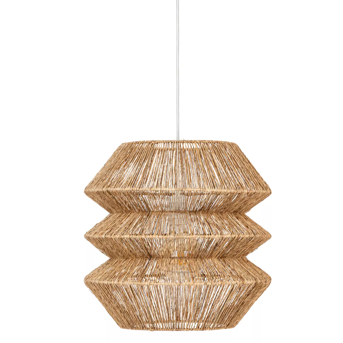 Suspension lumineuse jute (D38 cm) Liza Naturel