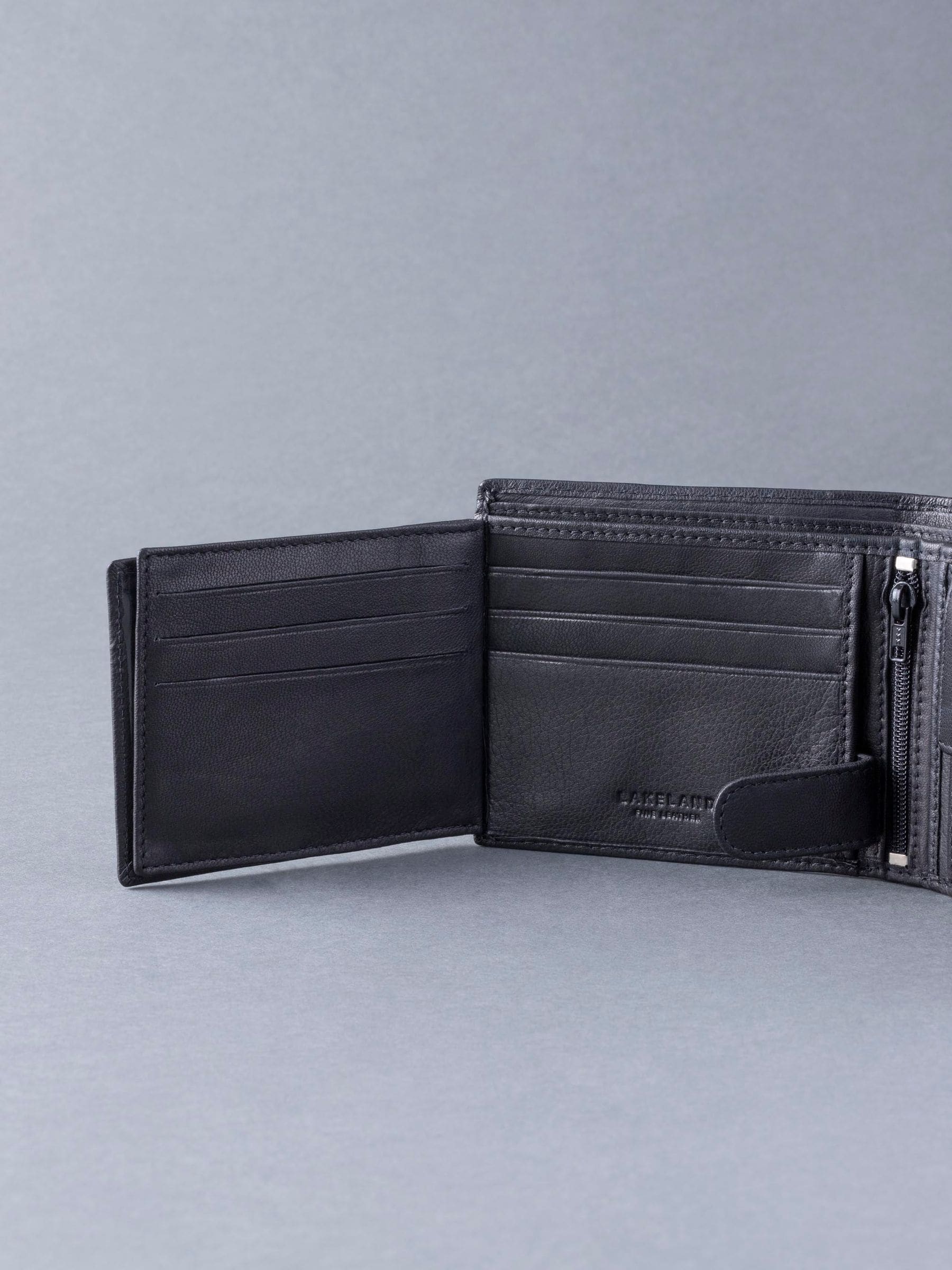 Zwart - Lakeland Leather - Burneside - Portemonnee
