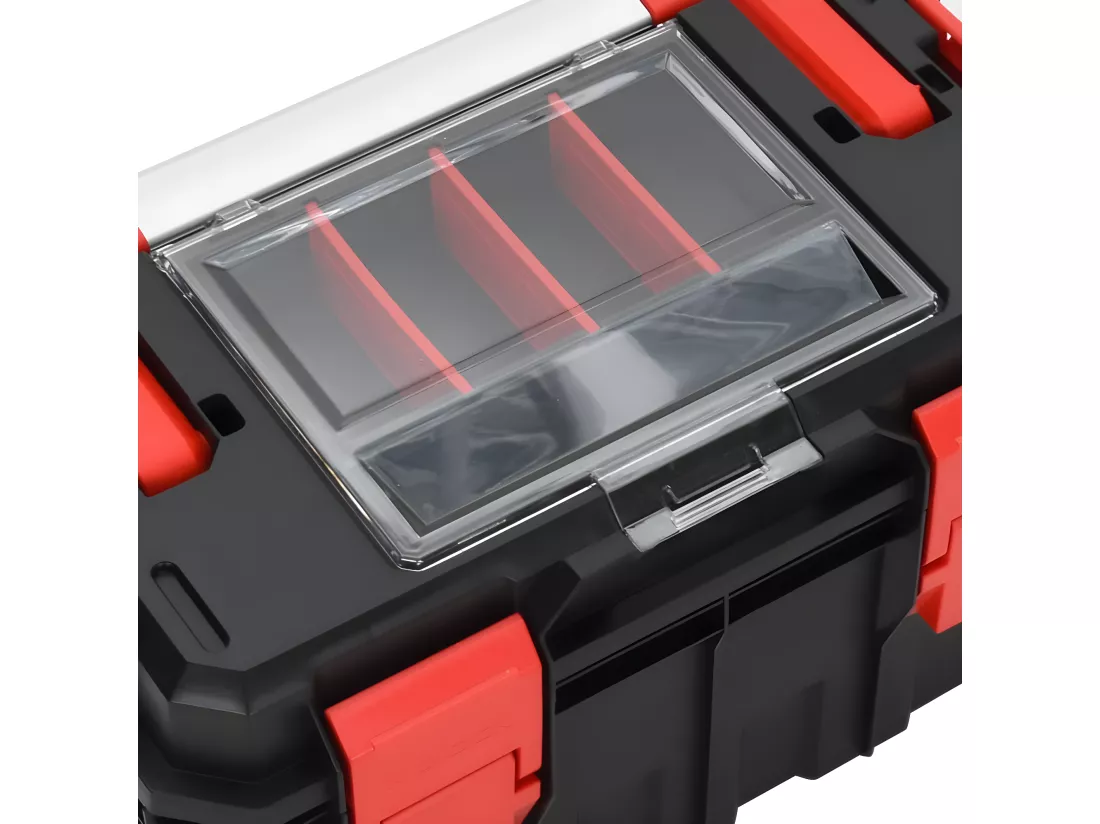 Prolenta Premium - Boîte à outils Noir et rouge 45x28x26,5 cm