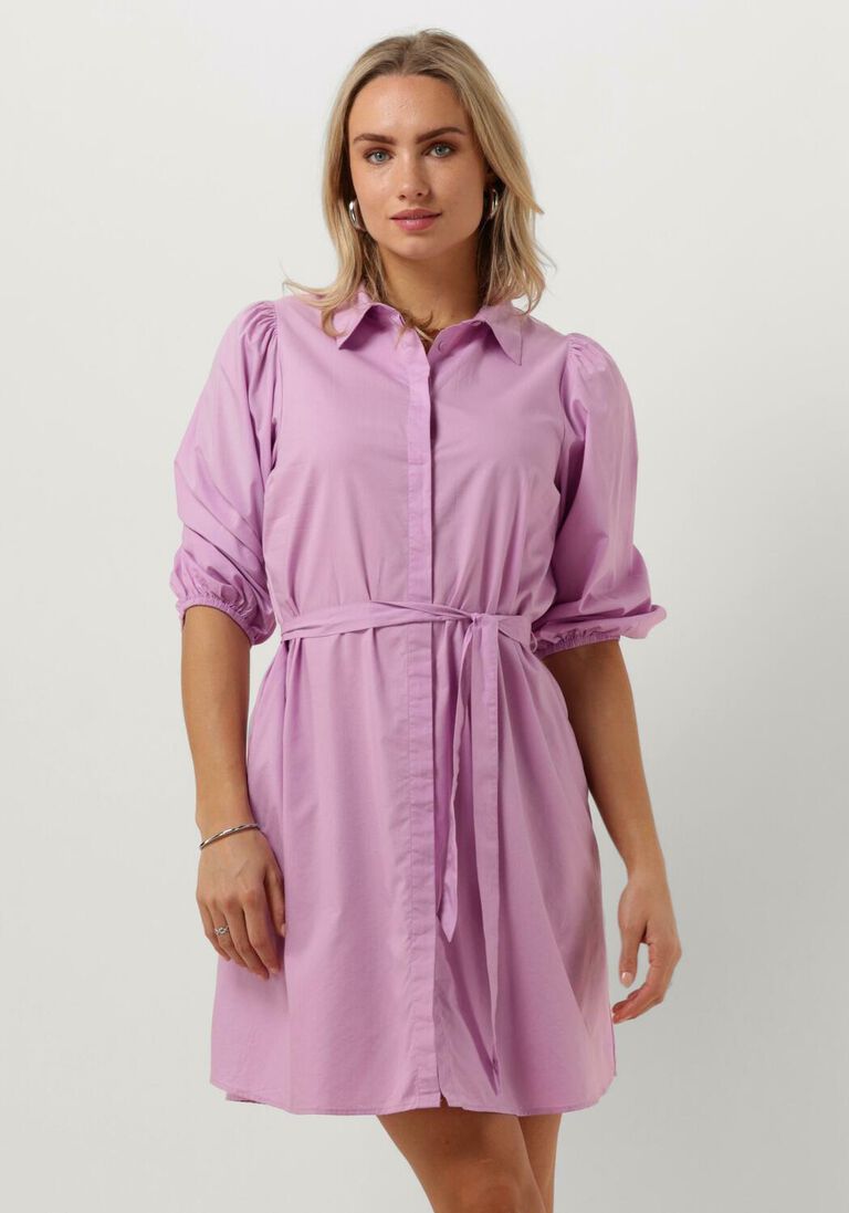 MSCH COPENHAGEN paarse msch copenhagen mini jurk mschcedrica abiella 3/4 shirt dress