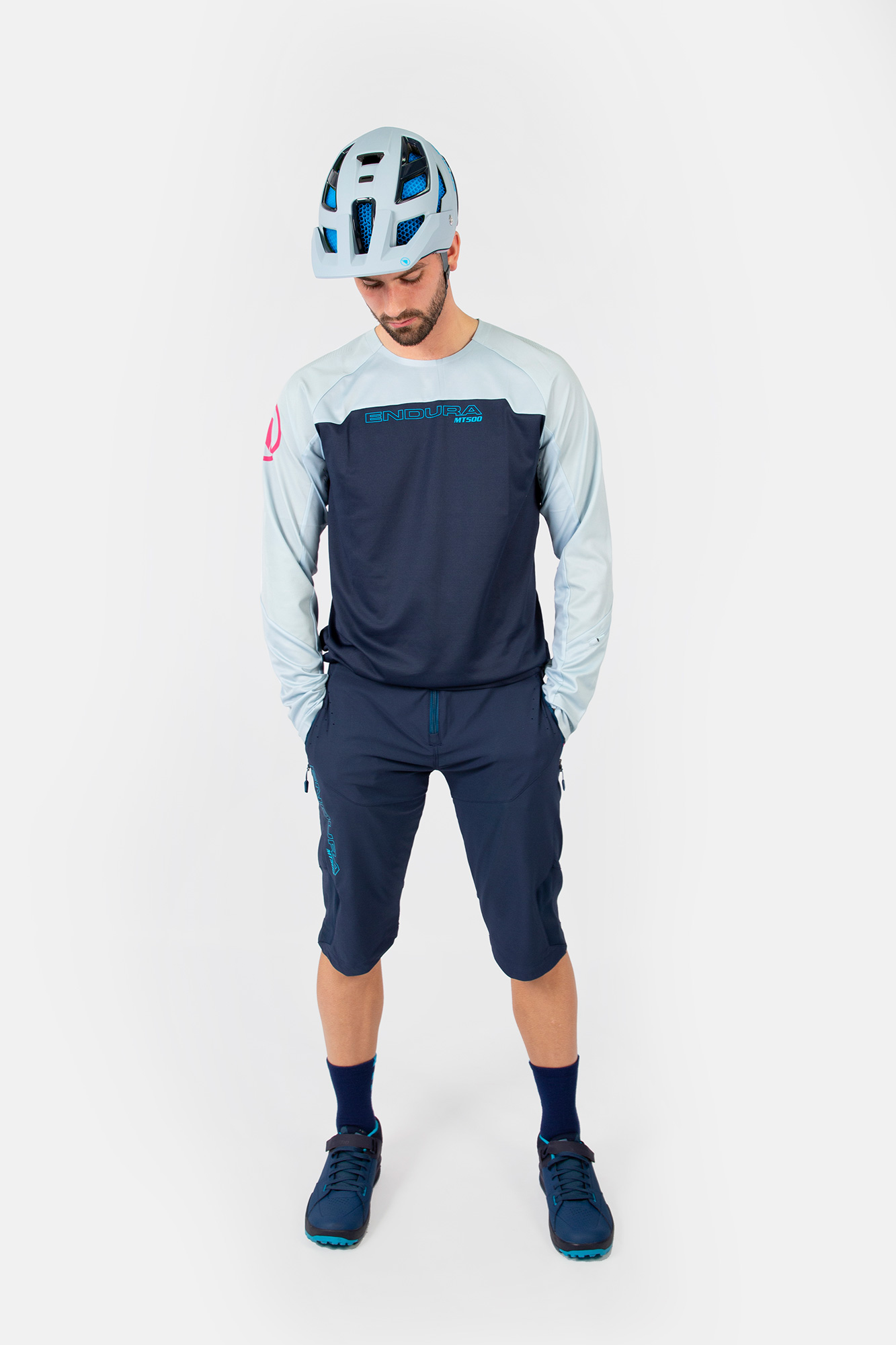 Endura MT500 Burner Langærmet Jersey Blå