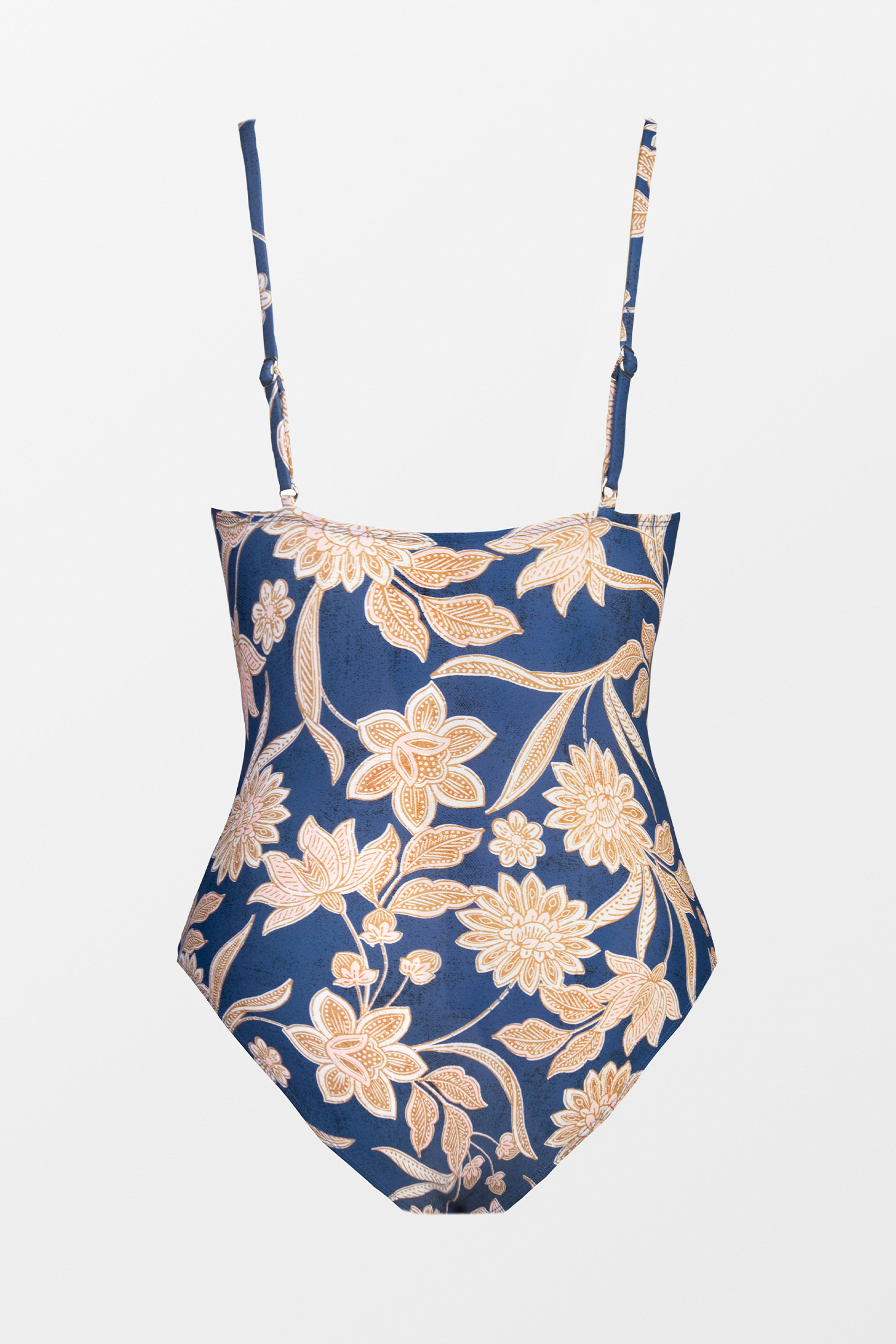 Maillot de bain une pièce ventre plat à torse long avec col en V