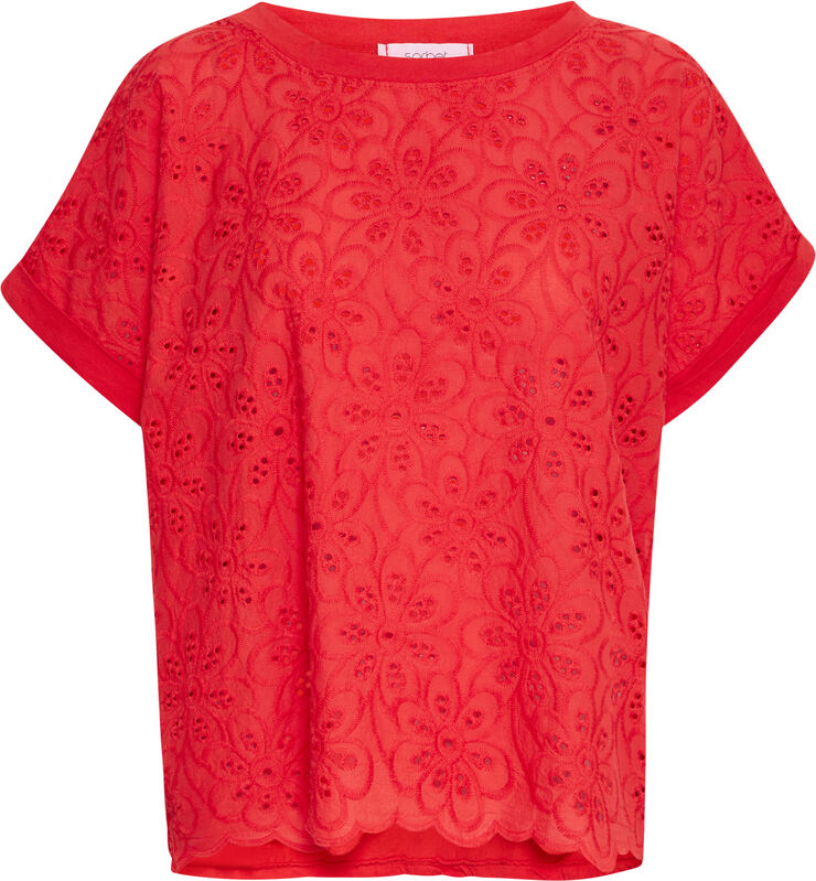 Sorbet SBJACEY FLOWER TEE Ribbon red