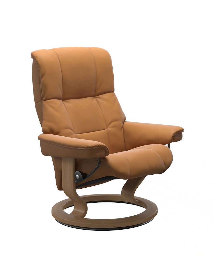 Mayfair Lenestol Classic (M) Hud Batick New Caramel og Classic eik understell