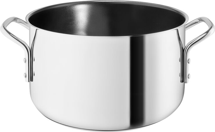 Eva Trio Stainless Steel Gryde 3,6 l keramisk Slip-Let® belægning Polished steel