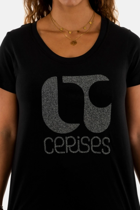 Tee shirt Le Temps Des Cerises taolo 0001 black